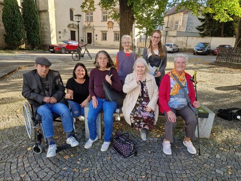 Gruppenfoto bei Stadtpfarrkirche