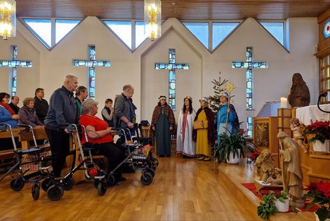 Sternsinger in Schloss Haus