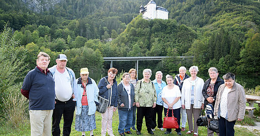 Gruppenfoto während eines Ausflugs