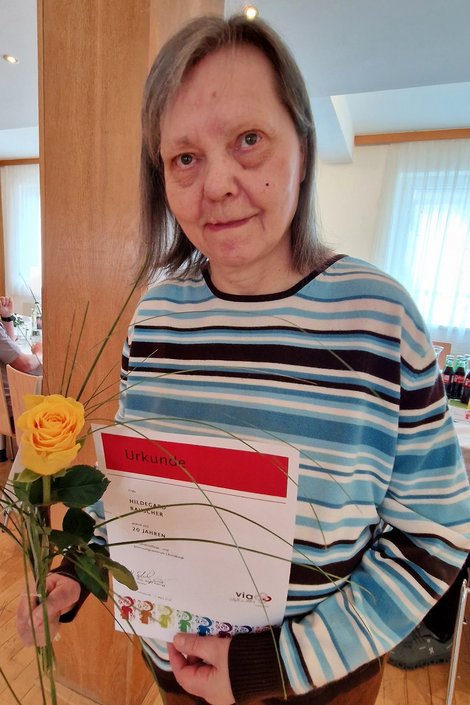 Jubilarin Hildegard Rauscher wohnt seit 20 Jahren im LPBZ