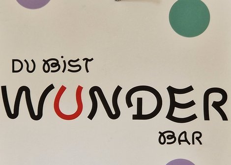 Schild "Du bist wunderbar"