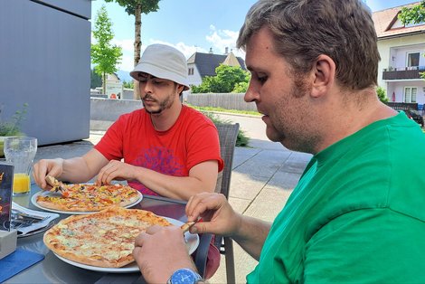 Pizza essen