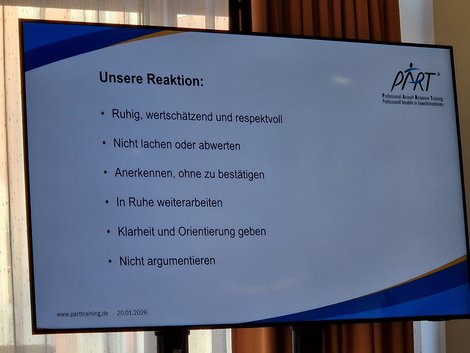 PowerPoint-Folie beim PART-Seminar