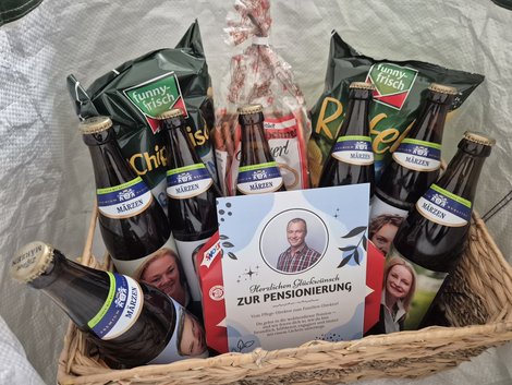 Geschenkskorb für Michael Koller