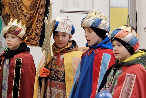 Sternsinger in Schloss Gschwendt