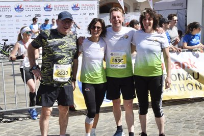 LPBZ Schloss Haus-Team beim Marathonlauf