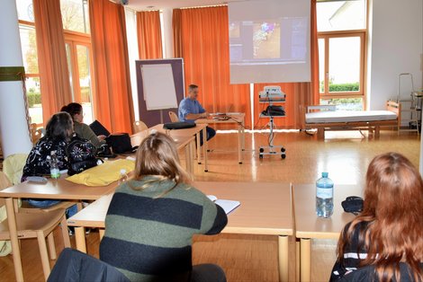 Gruppe beim Fotoseminar