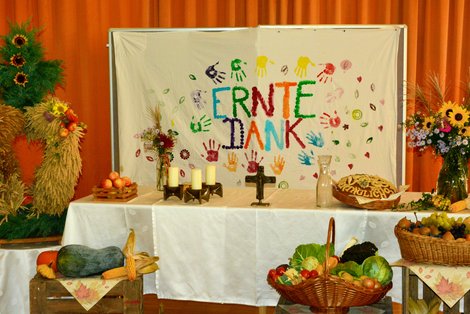 Altar beim Erntedanfest