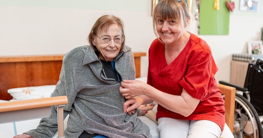 Bewohnerin und Mitarbeiterin