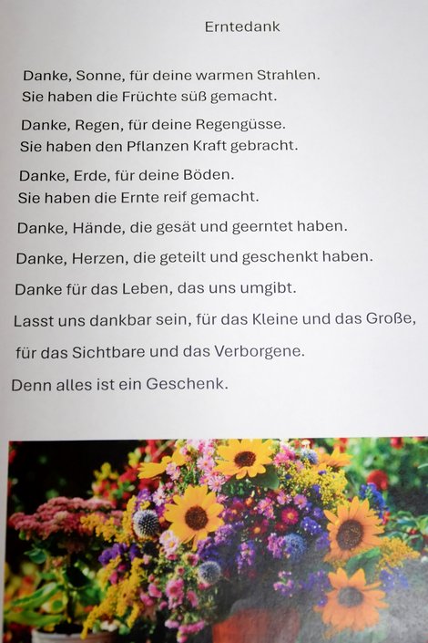 Text vom Erntedank