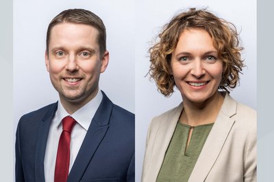 Neue Direktorinnen Mag.(FH) David See und Dr.in Daniela Braza-Horn, LL.M, MBA
