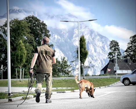 Mantrail Gmunden Mann mit Hund