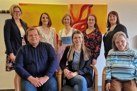 Die Jubilare 2026 mit PD Günter Schwarzlmüller und Bürgermeisterin Katrin Krenn