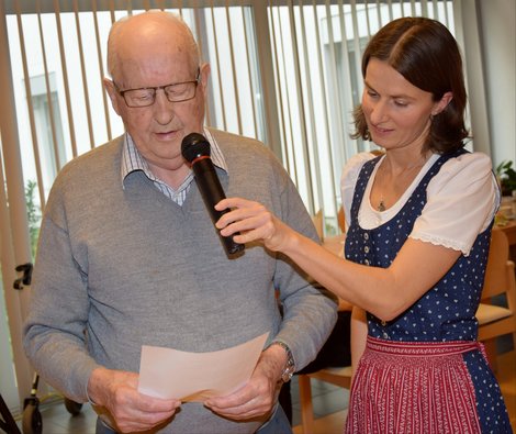 Heinrich Hofer liest Fürbitten