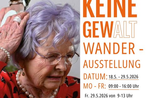 Plakat Wanderausstellung "Halt keine Gewalt"