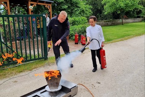 Feuerlöscherübung