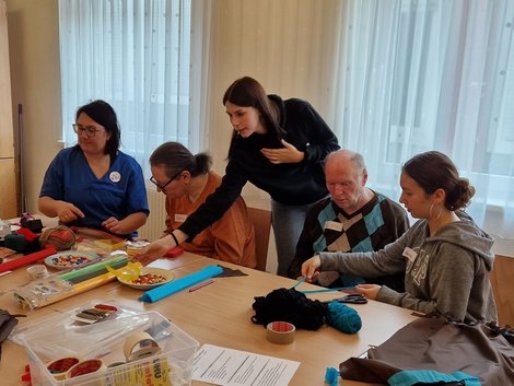 Gruppenfoto in der Ergotherapie