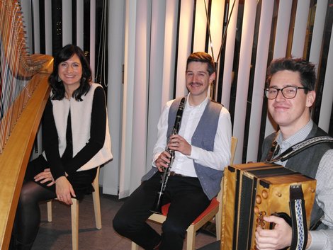 3 MusikantInnen der Hiaslberg Musi