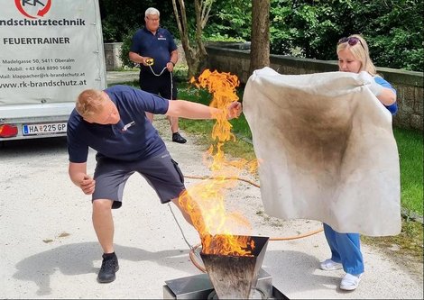 Feuerlöscherübung