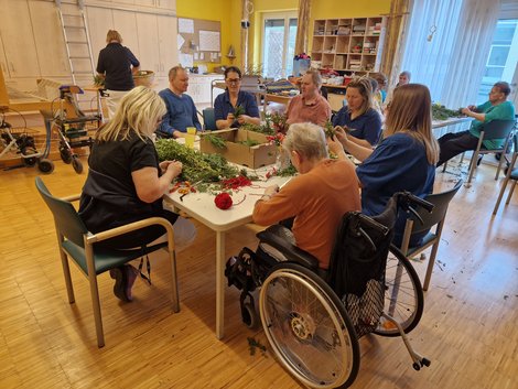 Palmbesen binden